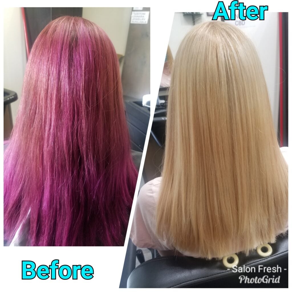 Hair transformation by Salon Fresh